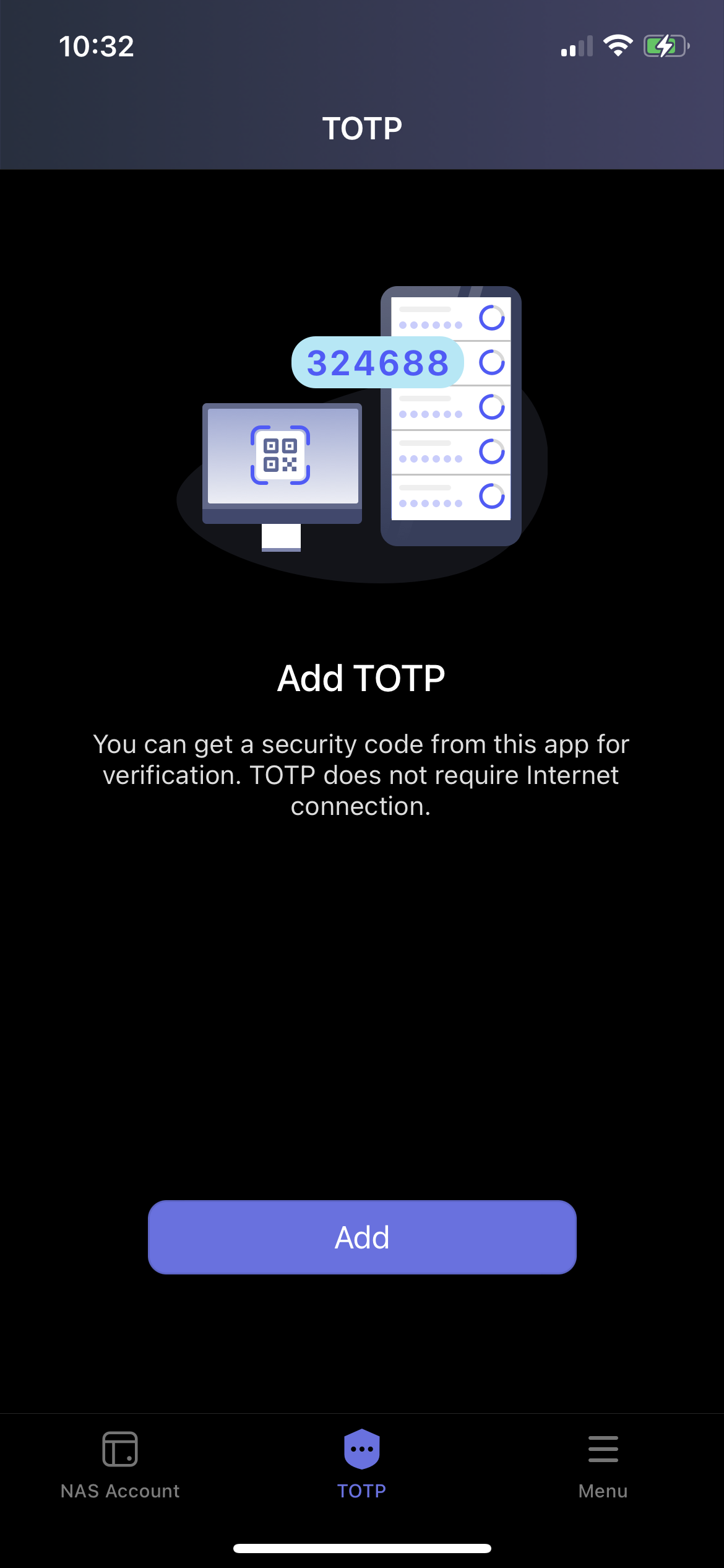 Get security code with TOTP